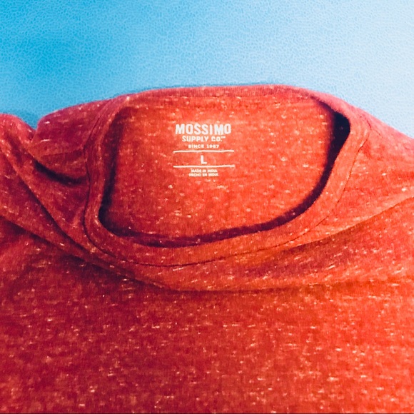 Men’s Mossimo Burgundy Washed T Shirt Size Large - Picture 3 of 3